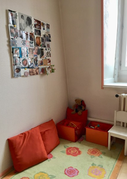 Mur enfants haptonomie Myriam Balsat